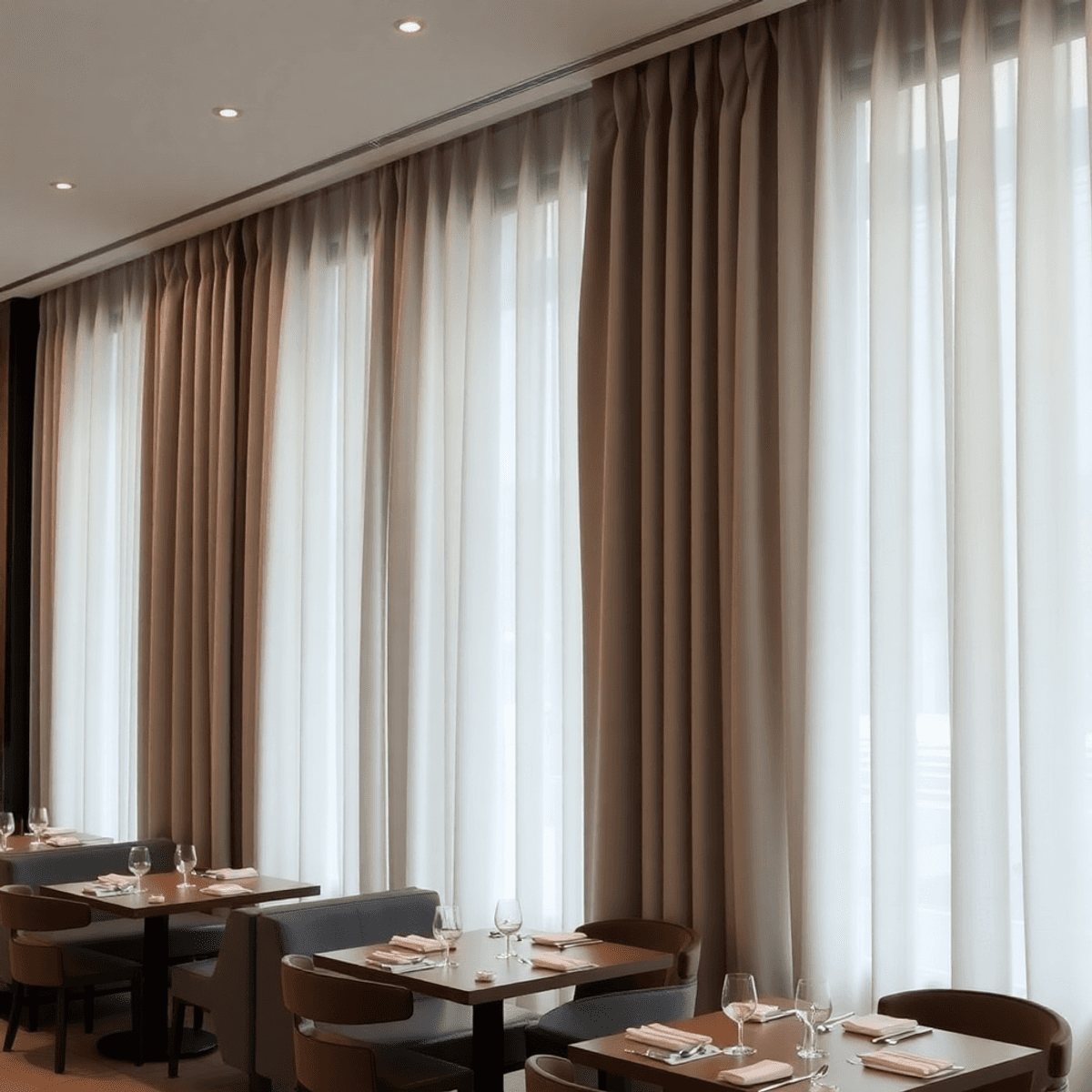 Comment les rideaux anti-bruit améliorent l’expérience des clients dans les restaurants et cafés