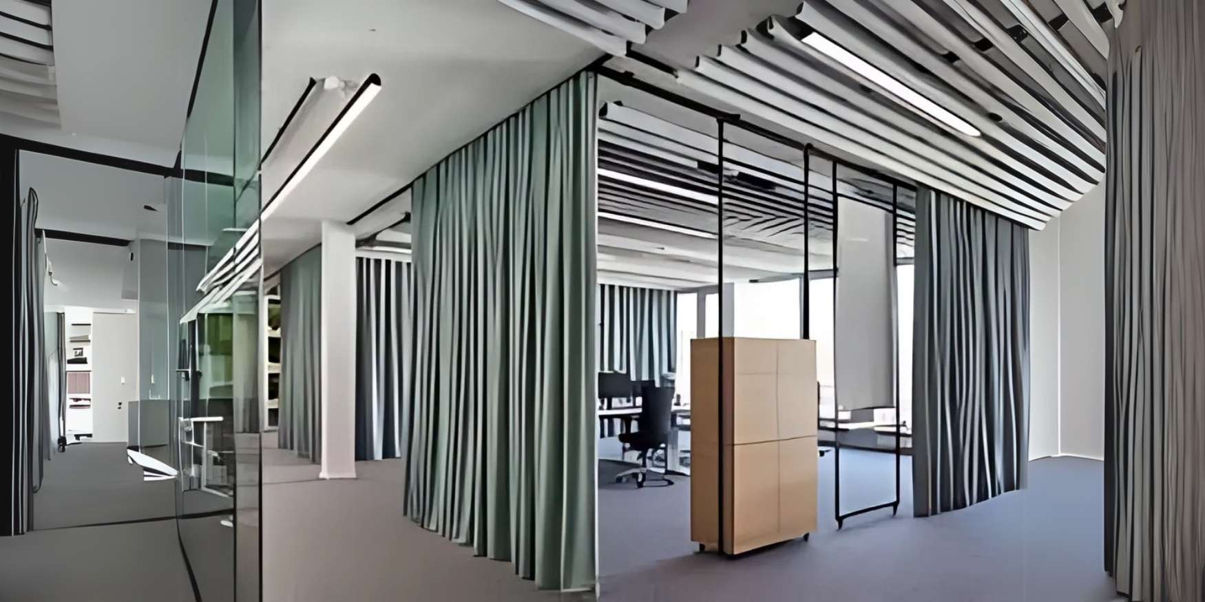 Rideaux anti-bruit pour les open spaces : une solution pour réduire le stress au travail