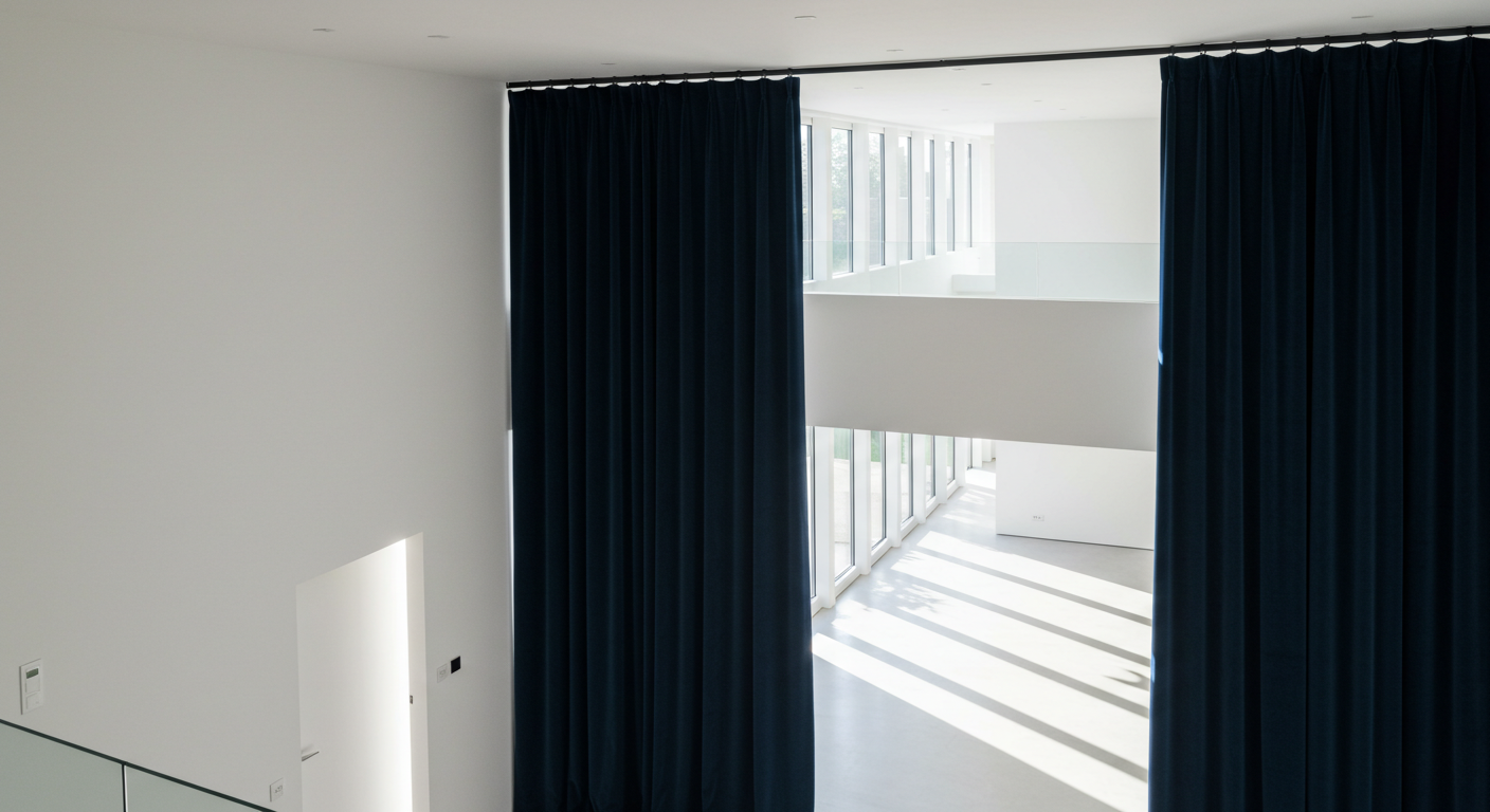 Comment les rideaux anti-bruit transforment les pièces à haut plafond
