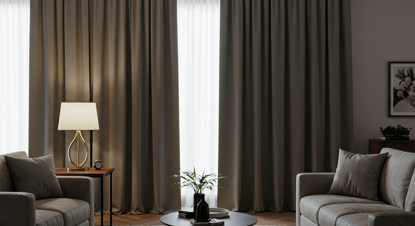 Intégration esthétique des rideaux acoustiques dans la décoration intérieure